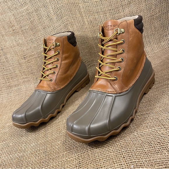 Sperry Other - 🛑SOLD🛑  Sperry Duck Boots Top sider Brown Waterproof  Size 9.5